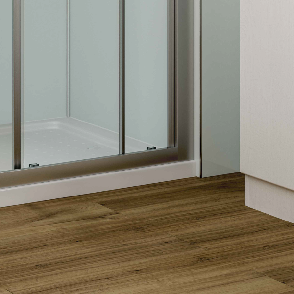Markham Oak vinyl bathroom flooring by Multipanel