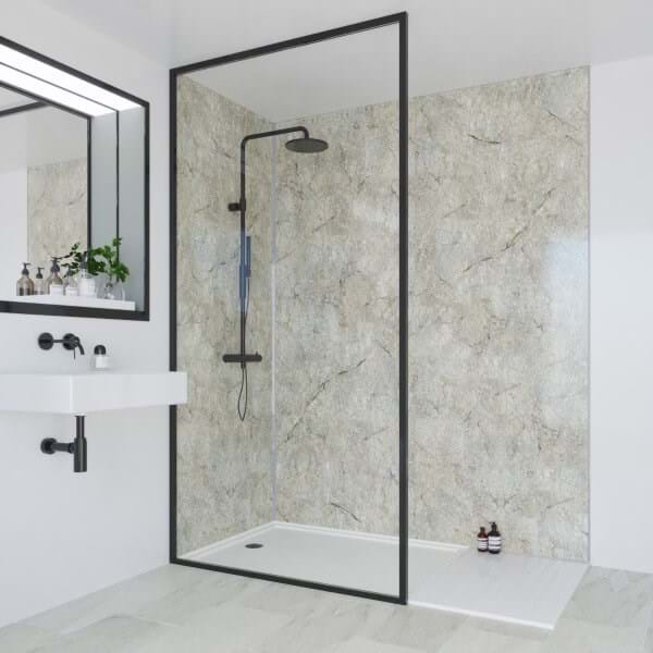 Antique Marble bathroom wall panels by Multipanel