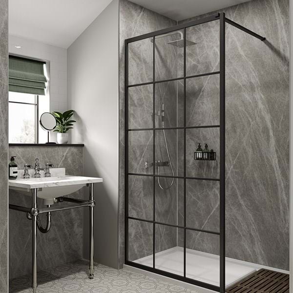 Soapstone Stellar bathroom wall panels from the Linda Barker Collection