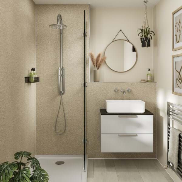 Tavolo Taupe Bathroom Wall Panels
