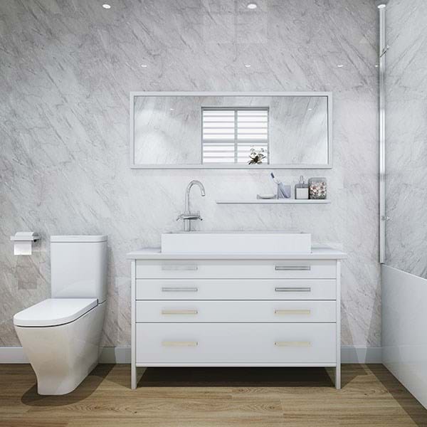 Roman Marble bathroom wall panels by Multipanel 