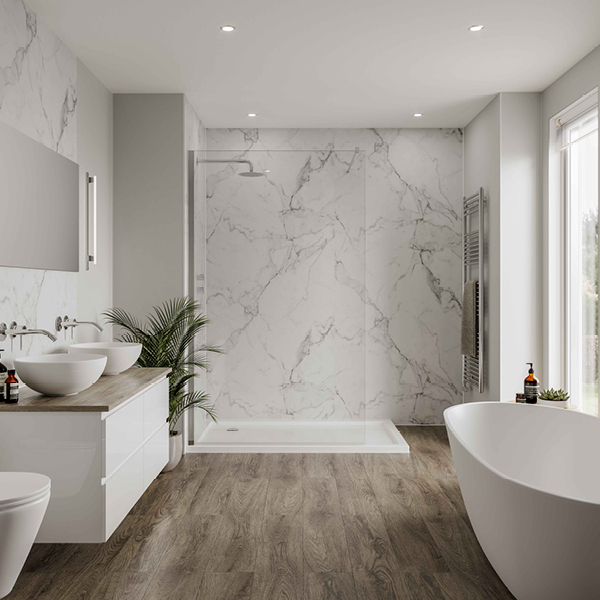 White Wall Panels | White Bathroom Wall Panels - Multipanel