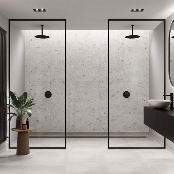 White Terrazzo Tile 600 X 600