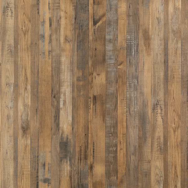 Salvaged Planked Elm wood effect bathroom wall panel from the Linda Barker Collection