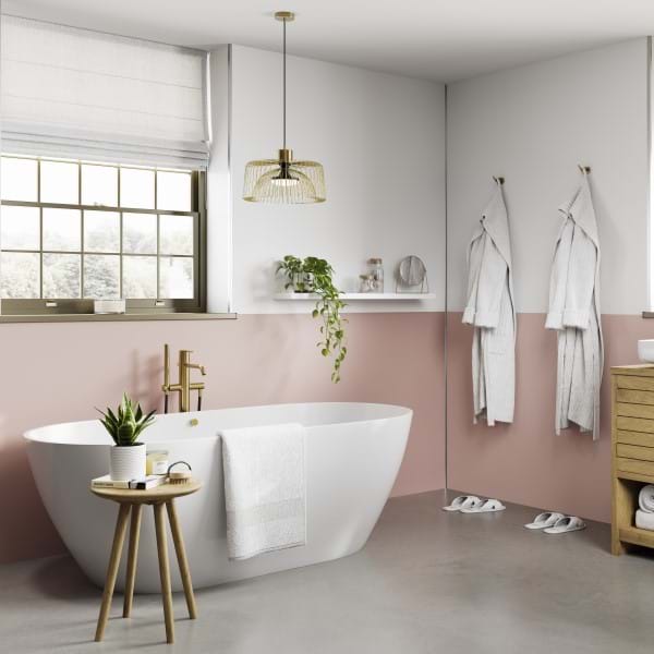 Alpine White & Antique Rose Wall Panels