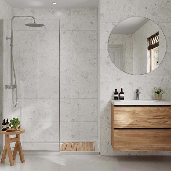 White Terazzo Tile Collection